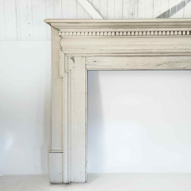 Antique Wooden Mantel - English Style For Sale - Image 4 of 7