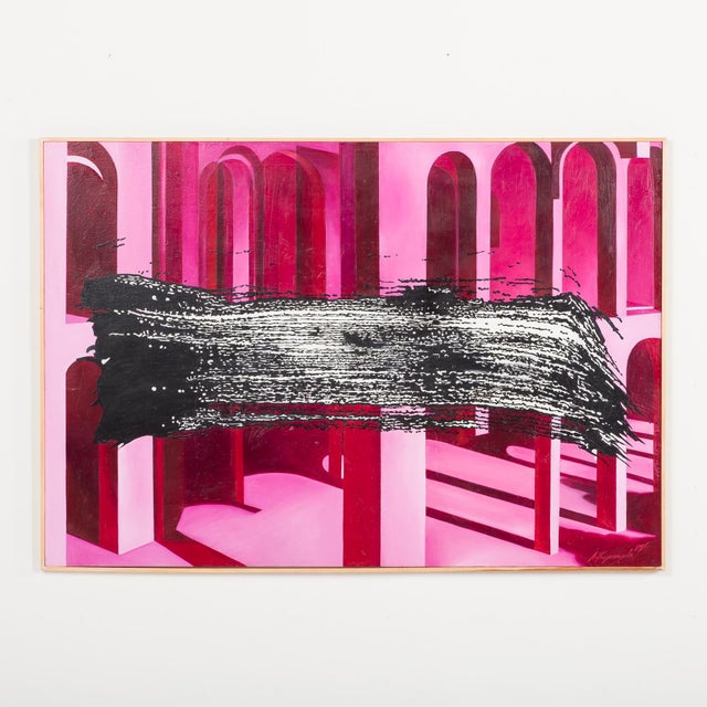 Aleksandra Prusinowska, The Collapse of Geometry, 2024, Oil on Canvas For Sale - Image 9 of 9