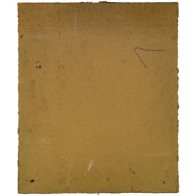 Textile Attrib. Tate Adams Mystical Monks in Saffron Robes, 1920s, Paint and Canvas For Sale - Image 7 of 9