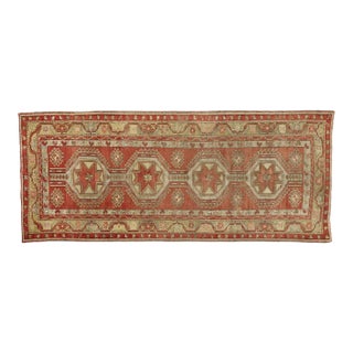 Vintage Turkish Oushak Gallery Rug, Wide Hallway Runner - 05'05 X 12'10 For Sale