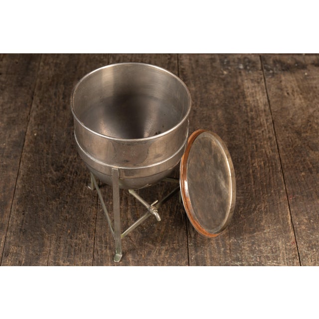 Vintage Stainless Steel Salesman Sample Kettle For Sale In Chicago - Image 6 of 8