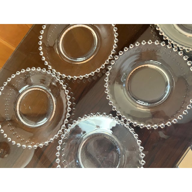 Glass Vintage Imperial Candlewick Plates - Set of Eight For Sale - Image 7 of 8