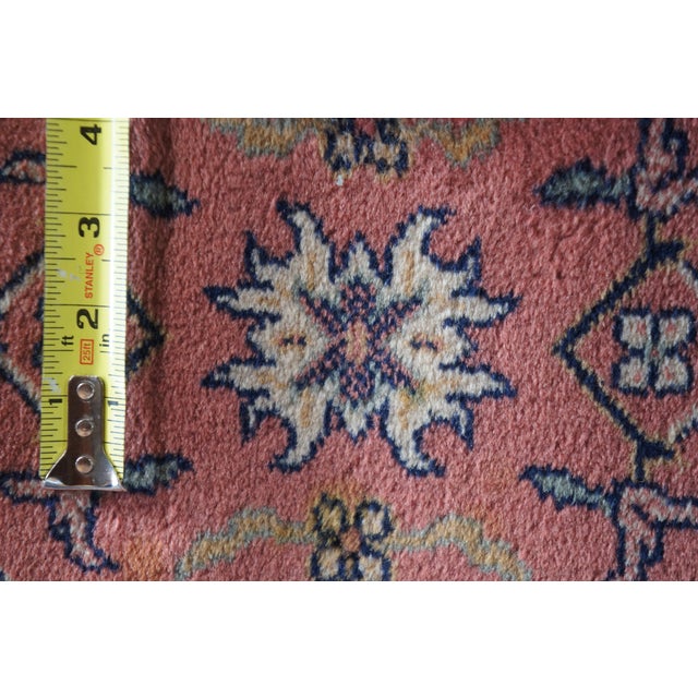 Karastan Belgian 100% Wool Floral Rose 500-1120 Area Rug Carpet Mat 2' X 4' For Sale - Image 10 of 13