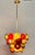 Vintage Italian Murano pendant chandelier with multi color blown glass discs. Recently cleaned and re-wired, and ready to...