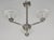 Art Deco Muller Freres French Art Deco 3-Arm Chandelier 1930s - Volute Frosted Glass For Sale - Image 3 of 7