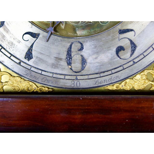 Early 18th Century Georgian English Tall Case Granfather Clock For Sale - Image 12 of 14