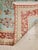 Late 20th Century Rare Finely Woven Persian Silk Qum, Handmade Oriental Rug, Sky Blue and Red For Sale - Image 4 of 17