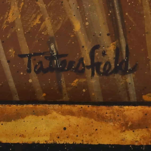 Two Acrylic Paintings on Board of a Cabaret Dancer and Poker Player For Sale - Image 12 of 13