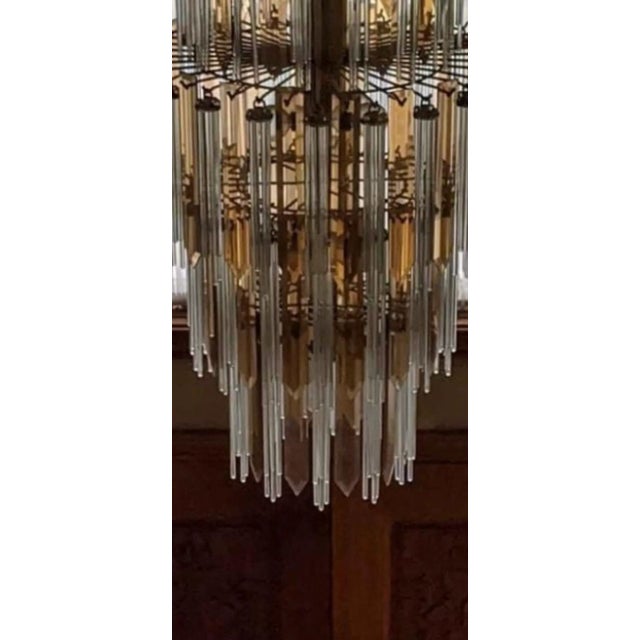 Modern Paolo Venini Murano Glass Chandelier For Sale In Cleveland - Image 6 of 7