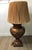 Vintage Mid-Century Tall Large Brown Ceramic Lamp For Sale In Orlando - Image 6 of 7