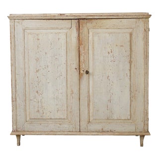 Swedish Sideboard with Original Light Paint For Sale