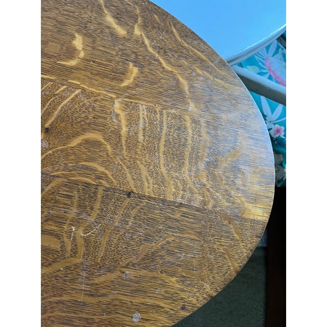 Antique Oval Occasional Table With Lower Shelf and Spindle Rail For Sale - Image 15 of 15