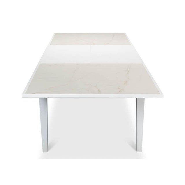 2020s Neo Classic Painted Extension Table For Sale - Image 5 of 11