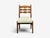 Guillerme & Chambron, Dining Chair, Oak, Green Fabric, France, 1950s For Sale - Image 4 of 9