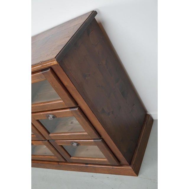 Vintage Dutch Pine Haberdashery Shop Cabinet For Sale - Image 10 of 18
