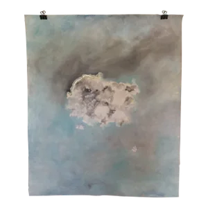 Cloud With Silver Lining Painted Tapestry
