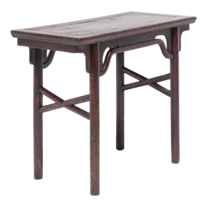 Mid 19th Century Wine Table with Crossed Stretchers
