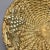 Italian Gold and White Florentine Woven Wicker Ceramic Fruit Bowl For Sale - Image 9 of 13