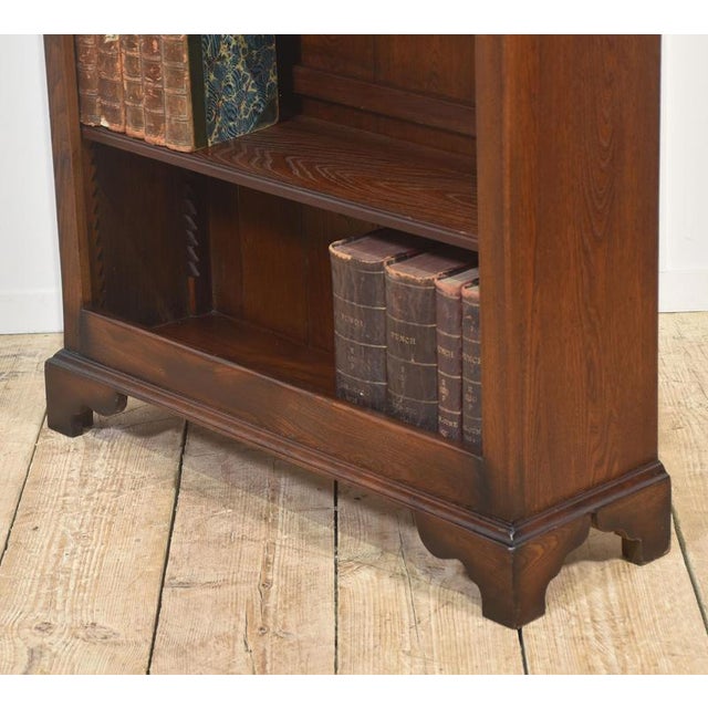 Wood Oak Open Bookcase, 1890s For Sale - Image 7 of 8