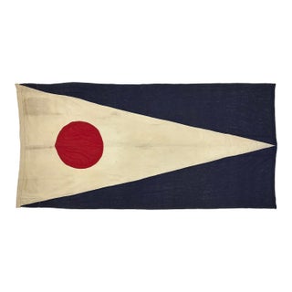 Large Vintage Cotton Nautical Signal Flag For Sale