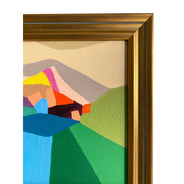 Contemporary "Tulip Mountain #3" 2026 Framed Painting by Jessalin Beutler For Sale - Image 3 of 3