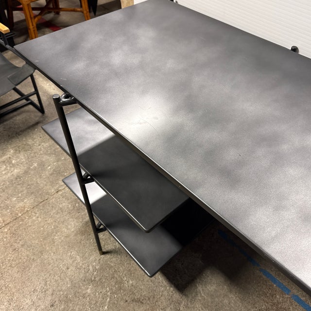 Four Hands Rockwell Vito Desk, Distressed Iron For Sale - Image 11 of 12