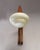 1960s Mid-Century Wooden and Opaline Glass Wall Light, Czechoslovakia, 1960s For Sale - Image 5 of 11