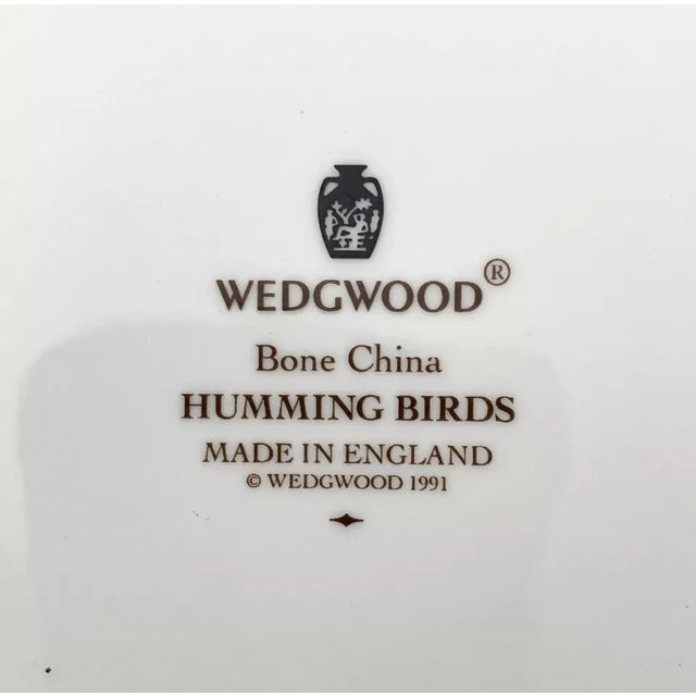 Ceramic 1990s Wedgwood “Humming Birds” Bone China Serving Bowl with Handles & Lid For Sale - Image 7 of 7