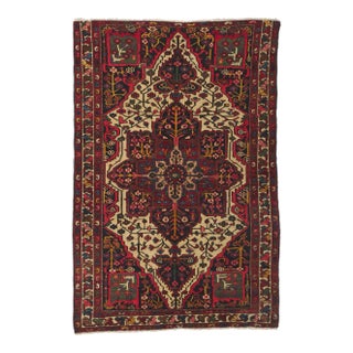 Early 20th Century Antique Persian Bakhtiari Rug, 04'04 X 06'06 For Sale