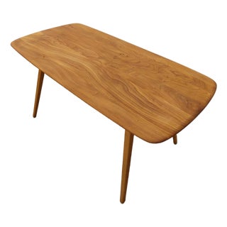 Vintage Ercol Plank Dining Table For Sale