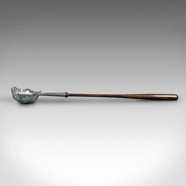 1770s Antique Georgian English Silver Toddy Spoon For Sale - Image 4 of 11