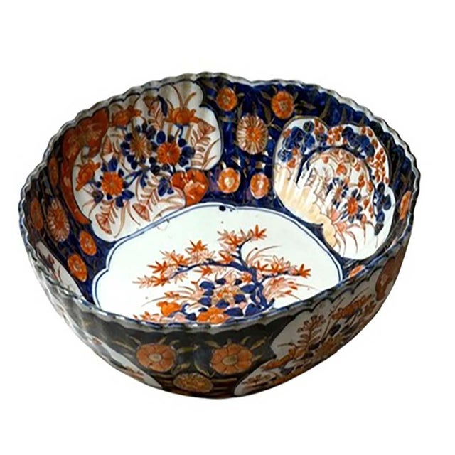 Japanese Early 19th Century Japanese Imari Porcelain Bowl For Sale - Image 3 of 11