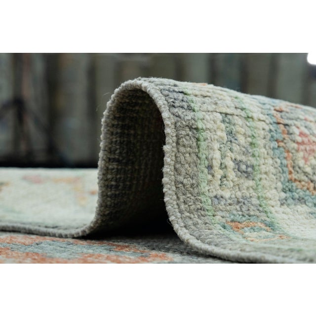 Textile Turkish Oushak Runner Rug 2'11" x 20'9" #17225 For Sale - Image 7 of 8