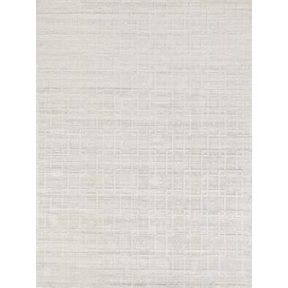 Exquisite Rugs Castelli Handmade Bamboo Silk & Cotton Ivory Rug-12'X15' For Sale