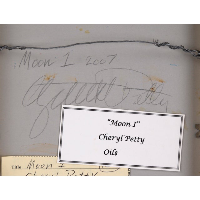 Textile "Moon I", Contemporary Small-Scale Nocturnal Landscape by Cheryl Petty For Sale - Image 7 of 9