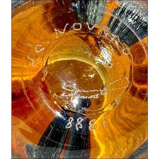 1988 Jean-Claude Novaro Studio Art Glass Dichroic Paperweight Vase For Sale In New York - Image 6 of 7