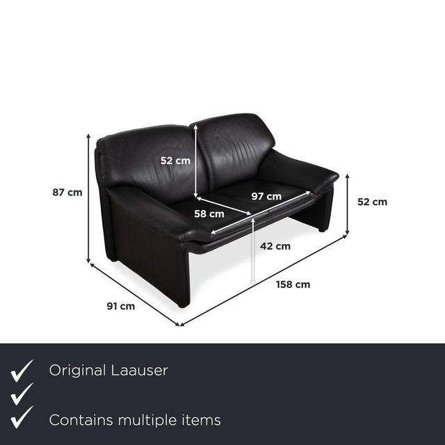 This set consists of a matching two-seater sofa and armchair from the Laauser Atlanta model. with this set, you'll bring...
