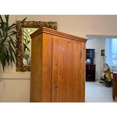 Wood Rustic Biedermeier Bread Cabinet For Sale - Image 7 of 13