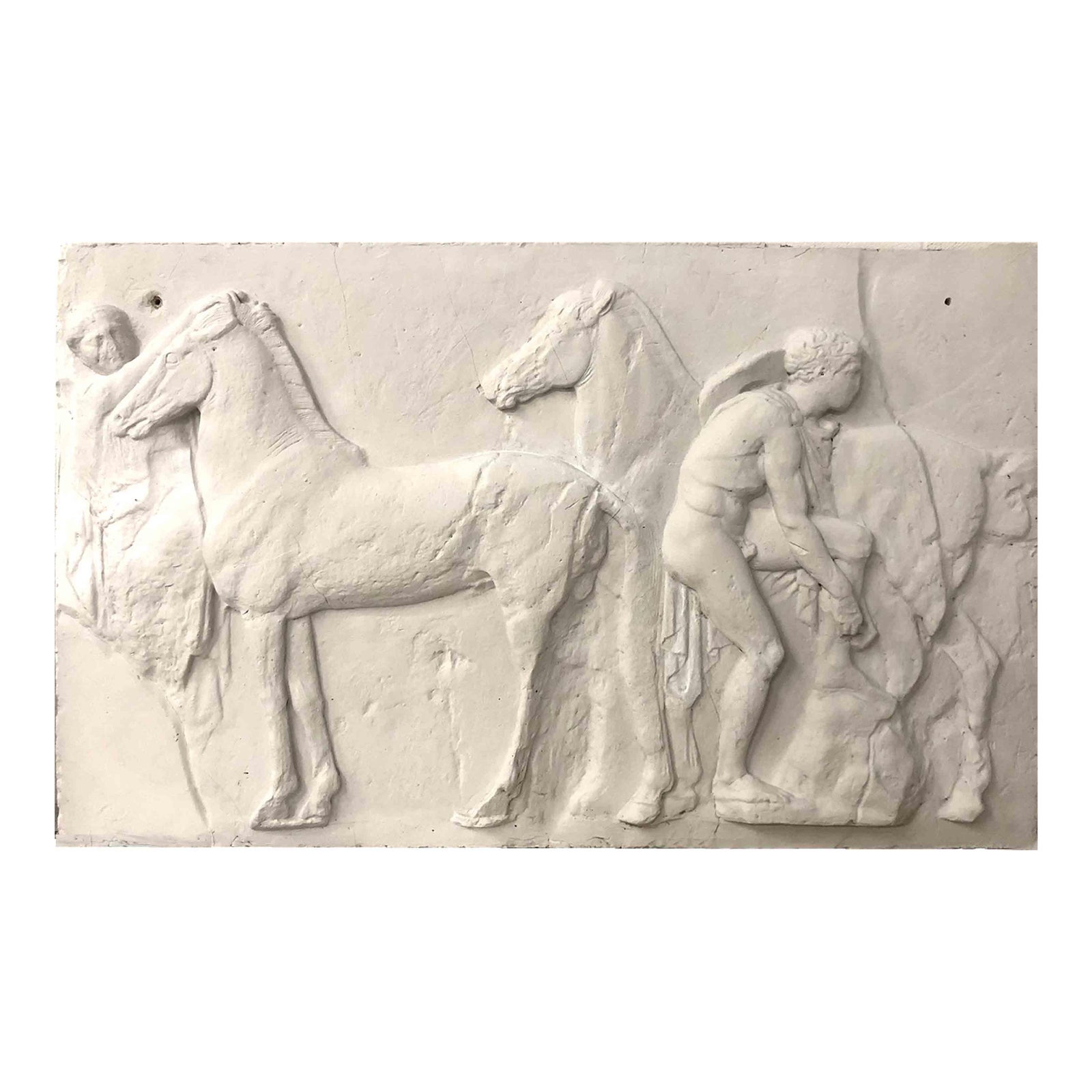 20th Century Parthenon Relief Elgin Marbles Cast Reproduction Sculpted