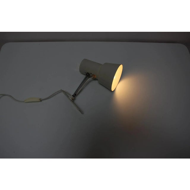 Metal Mid-Century Wall Lamp Napako attributed to Josef Hurka, Czechoslovakia, 1964 For Sale - Image 7 of 11