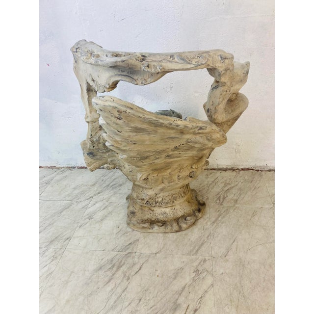 Vintage Coastal Outdoor Swan Chair For Sale - Image 9 of 13