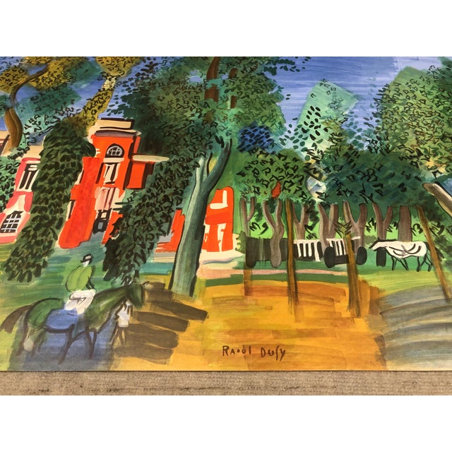 Contemporary Raoul Dufy Paddock-deauville, 1960 For Sale - Image 3 of 12