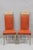 Vintage French Art Deco Gio Ponti Style High Back Pickled Wash Side Chairs - a Pair. Chairs feature sleek backs and...