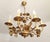 Metal Hollywood Regency Eight-Light Floral Chandelier in Hand-Forged Dark Gilt Metal, Germany, 1960s For Sale - Image 7 of 18