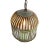 Vintage Industrial Green Iron Basket Cage Pendant Light For Sale - Image 4 of 8
