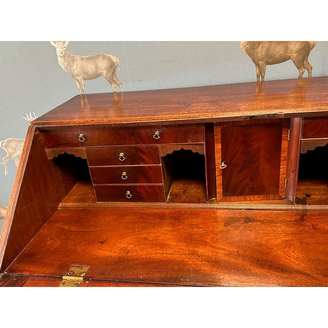 Brown Mahogany Secretary, 18th Century For Sale - Image 8 of 17