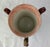 Vintage ceramic three handled hand painted vase