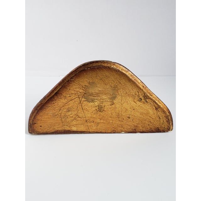Gold Vintage Florantine Small Giltwood Shelf For Sale - Image 8 of 12
