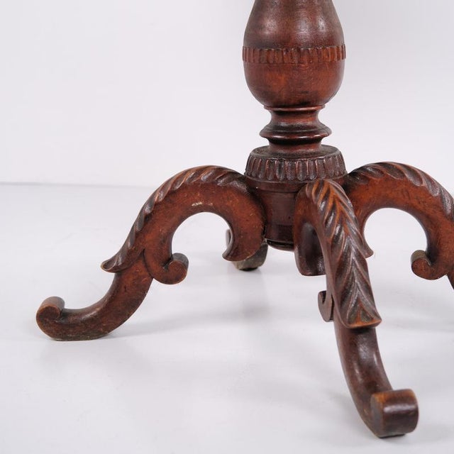 Antique 19th Century Mahogany Serving Table with Carved Details For Sale - Image 8 of 12