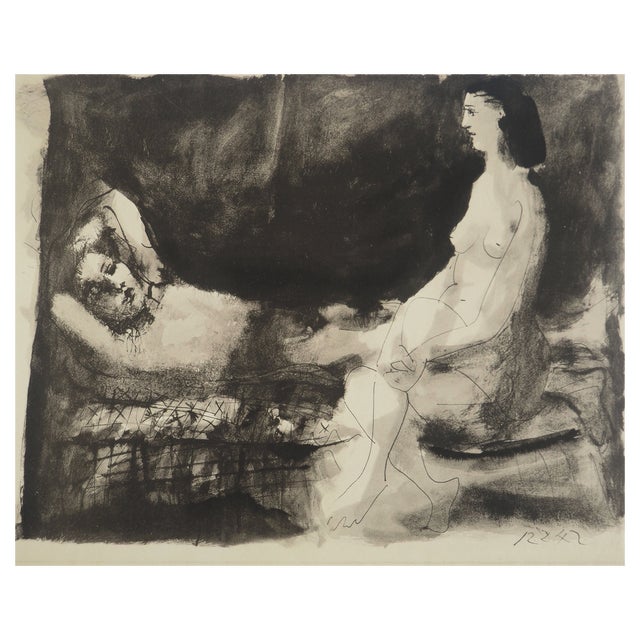 Pablo Picasso, The Lovers, Lithograph and Stencil For Sale